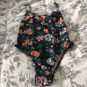 One-piece floral swimsuit